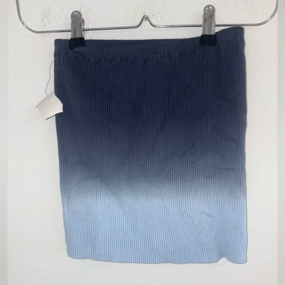 Ombré Knit Mini Skirt
